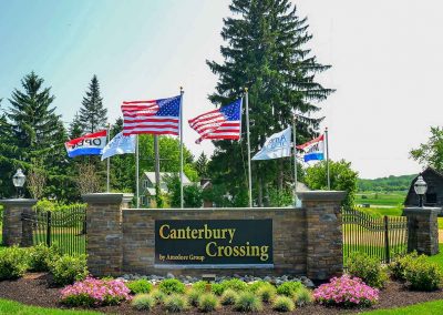 entrance sign to canterbury crossing