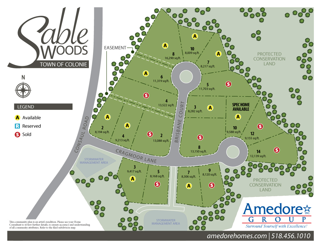 Sable Woods South Colonie, NY Amedore Homes
