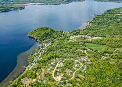 winding brook estates and area as seen from the air