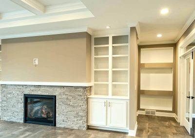 custom shelving and nooks