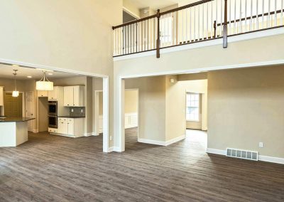 balcony overlooking great room