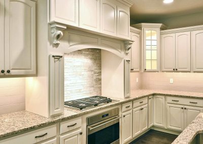 custom molding around range